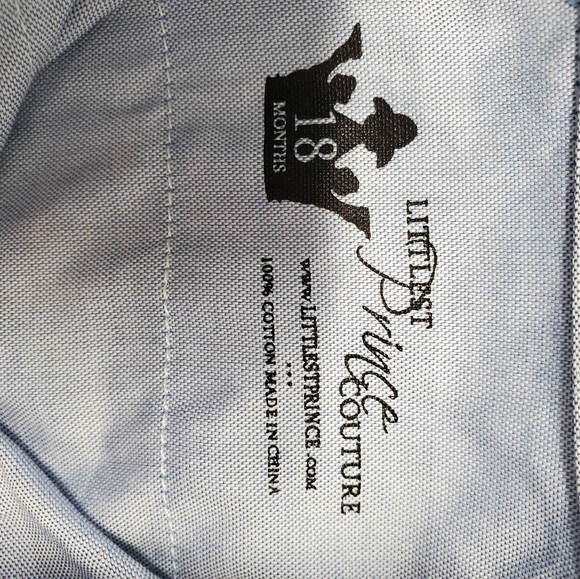 Little Prince Coulter Blue One Piece - Picture 3 of 3